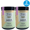 Winged Women's Wellness Glow Up Collagen Adaptogen Powder Unflavored 2 Pack New