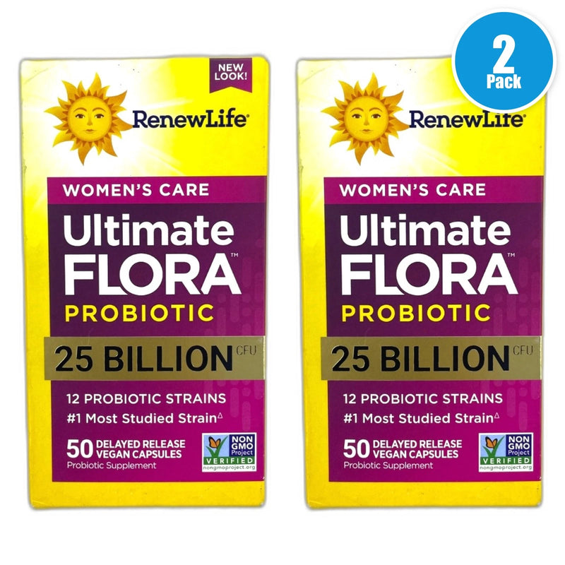 RenewLife Women's Care Ultimate Flora Probiotic 25 Exp 04/27 Pack of 2 New