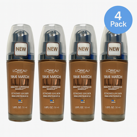 L'Oréal True Match Lumi Foundation SPF 20 1oz 4 Pack New 1
