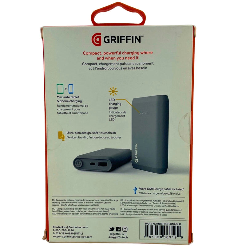 Griffin Reserve 6000mAh Portable Power Bank Phone Tablet Charger 2 Pack New