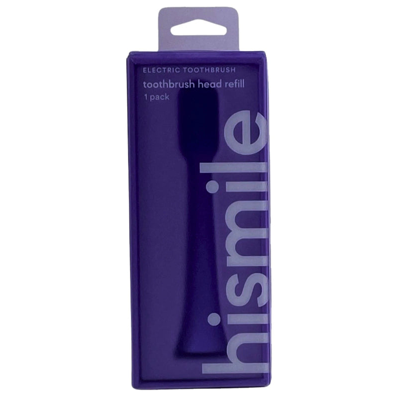 Hismile Electric Toothbrush Head Refill Replacement Soft Bristle Purple 1 Pack