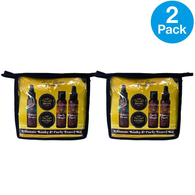 Uncle Funky's Daughter Ultimate Kinky & Curly Travel Kit 5 Piece 2 Pack New