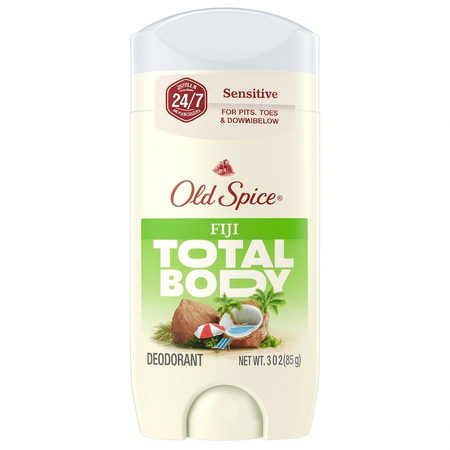 Old Spice Fiji Total Body Deodorant Stick 3 oz package front view