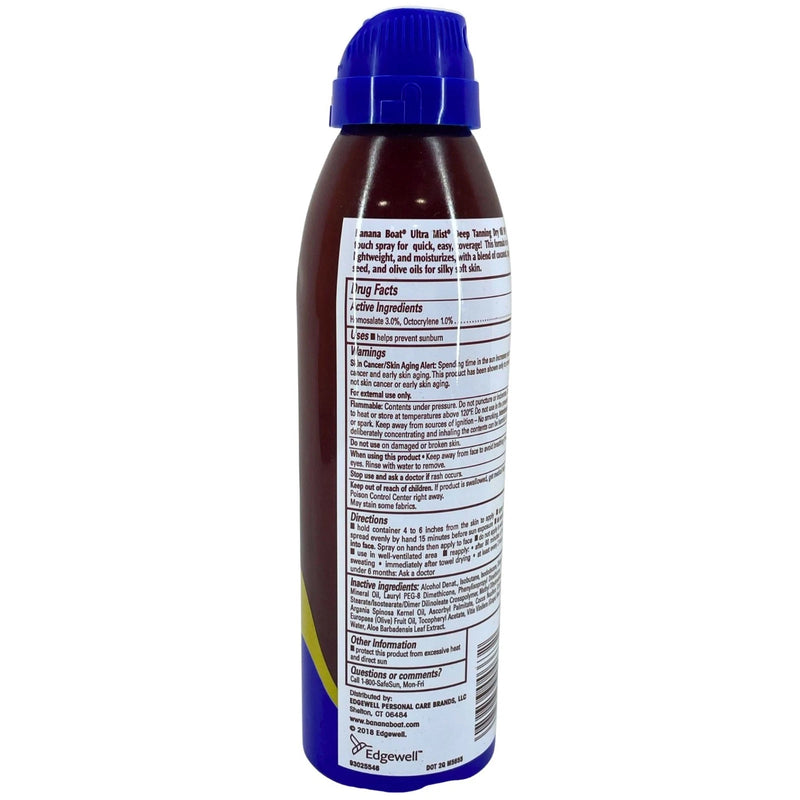 Banana Boat SPF 4 Deep Tanning Dry Oil Spray Coconut Oil 6oz 8 Pack