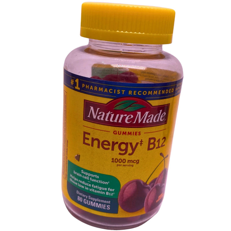 Nature Made High Absorption Magnesium Glycinate 100 mg & Energy B12 Gummies 3 Pa