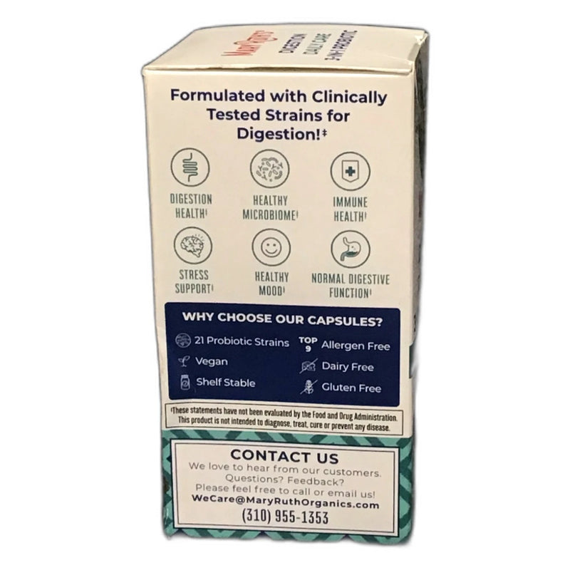 MaryRuth's Digestion Daily Care 3-in-1 Probiotic 40B CFU 30 Exp 03/27 New