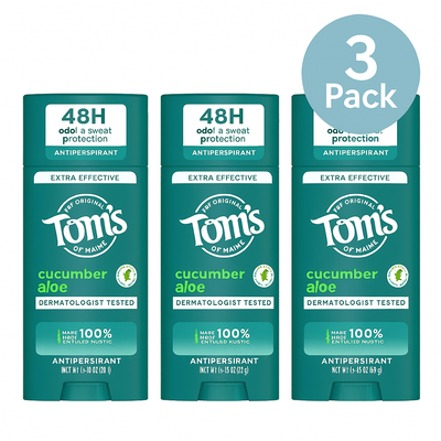 Tom’s of Maine Extra Strength Antiperspirant – Pack of 3 (3.25 oz each)