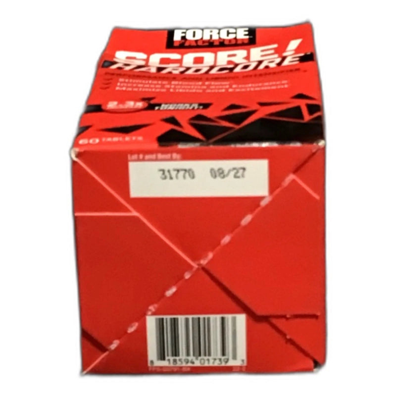 Force Factor WOW Score Hardcore Pre-Workout 60 Tablets Exp 08/27 Pack of 2 New