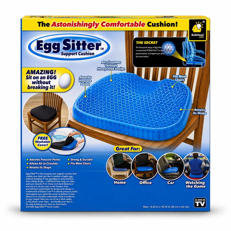 Egg Sitter Support Cushion Gel Seat Cushion 2 Pack New