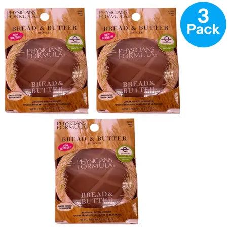 Physicians Formula Murumuru Butter Bronzer Bread & Butter Baked Cuit 3 Pack