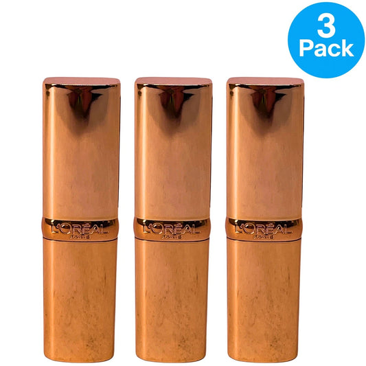 L'Oreal Colour Riche Lipstick 825 Bronzine Shimmer 0.13 oz - 3 Pack Set