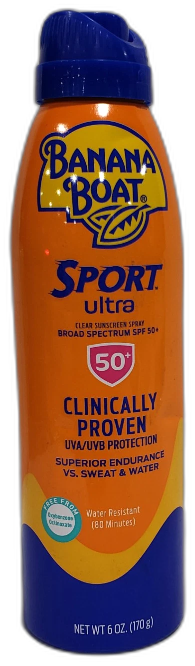 Banana Boat Sport Ultra Clear SPF 50 Sunscreen Spray 6oz Exp 01/27 Pack of 9 New