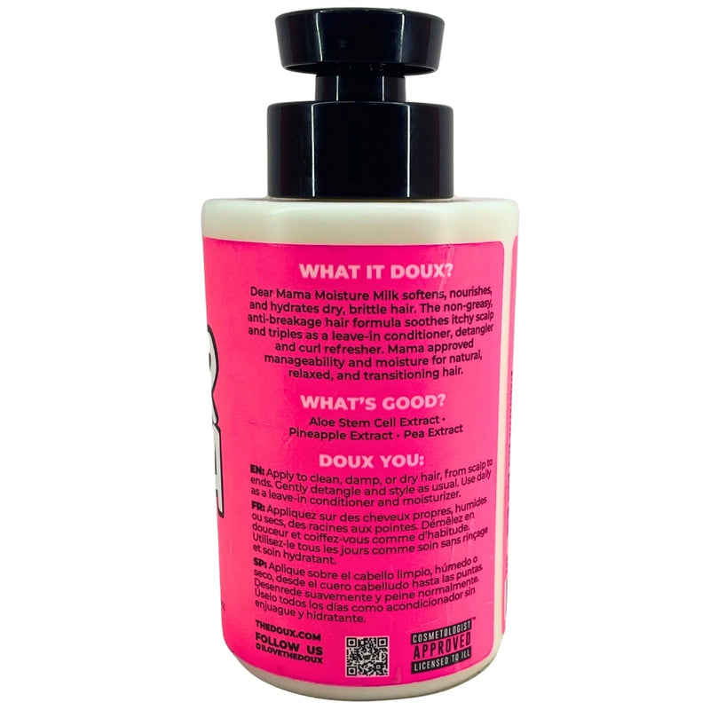 The Doux Dear Mama Moisture Milk Leave-In Conditioner Detangler 1 Pack New