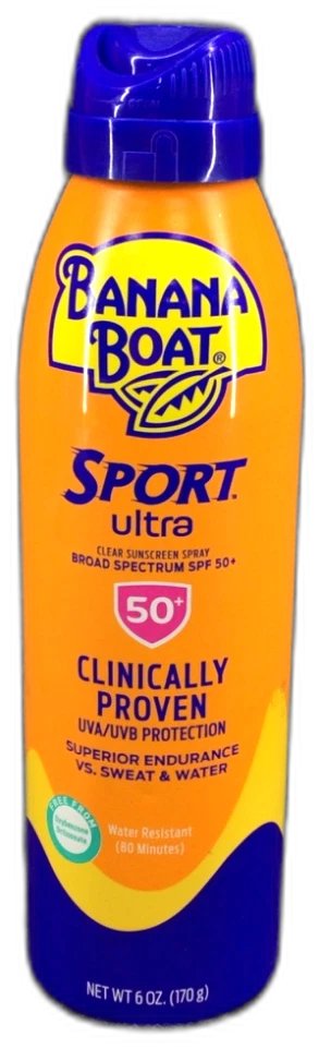 Banana Boat Sport Ultra Clear SPF 50 Sunscreen Spray 6oz Exp 12/26 Pack of 6 New