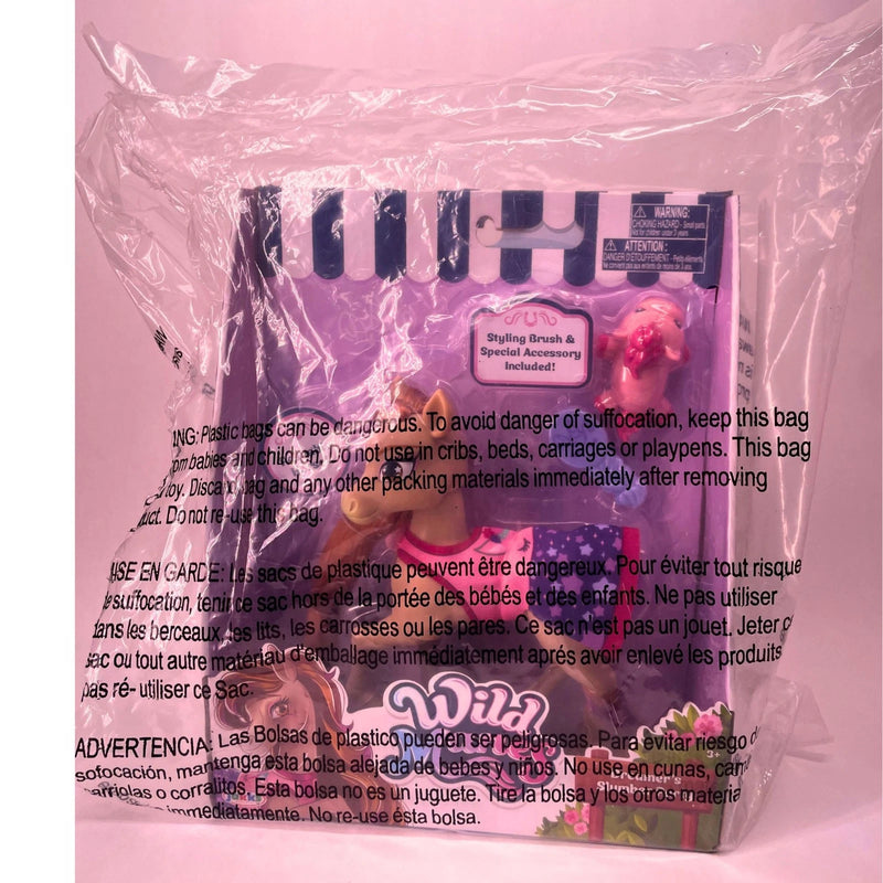 Wild Manes Horse Toy Set w/ Accessories 2 Pack New