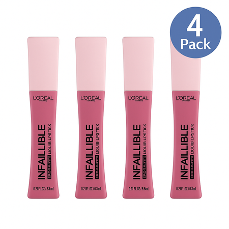 L'Oréal Infallible Pro Matte Liquid Lipstick 0.21oz 4 Pack New