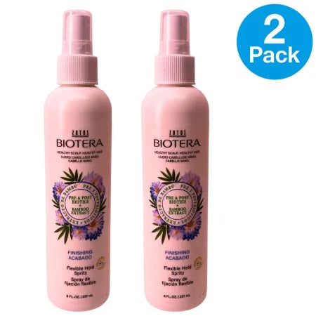 Biotera Finishing Flexible Hold Hair Spray 8oz Bamboo Extract 2 Pack