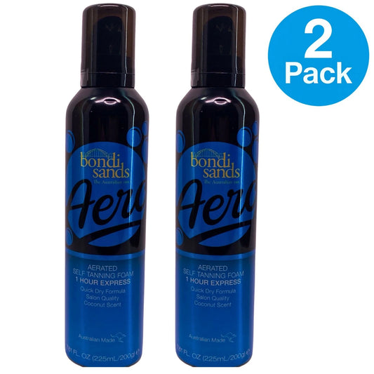Bondi Sands Aero 1 Hour Express Tanning Foam 7.61oz 2 Pack New