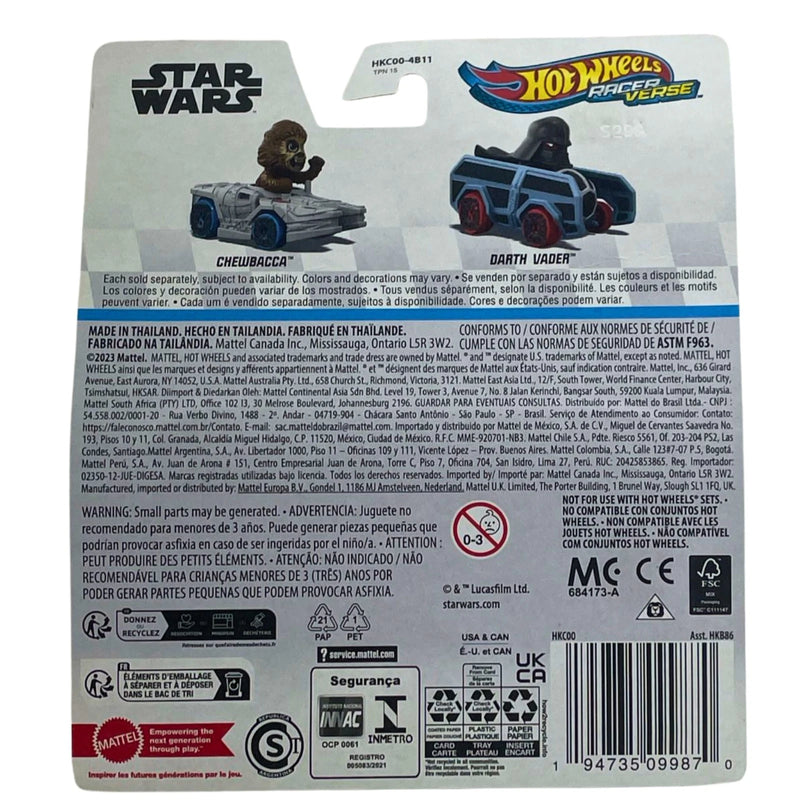 Hot Wheels RacerVerse Star Wars Darth Vader Die-Cast Car 3 Pack New