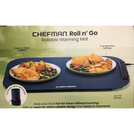 Chefman Roll 'N Go 23"x15" Rollable Warming Mat