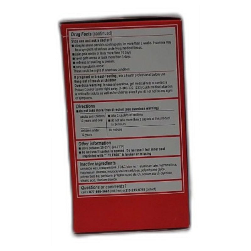 Tylenol PM Acetaminophen Diphenhydramine HCI Night Sleep Aid Exp 09/27 New