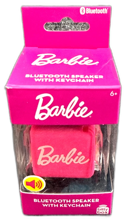 BARBIE Bitty Box Bluetooth Speaker Miniature Keychain Pack of 2 New