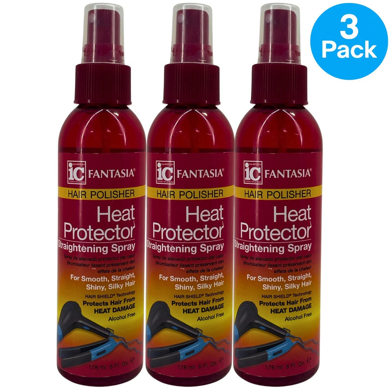 Fantasia IC Hair Polisher Heat Protector Straightening Spray Enriched with Aloe