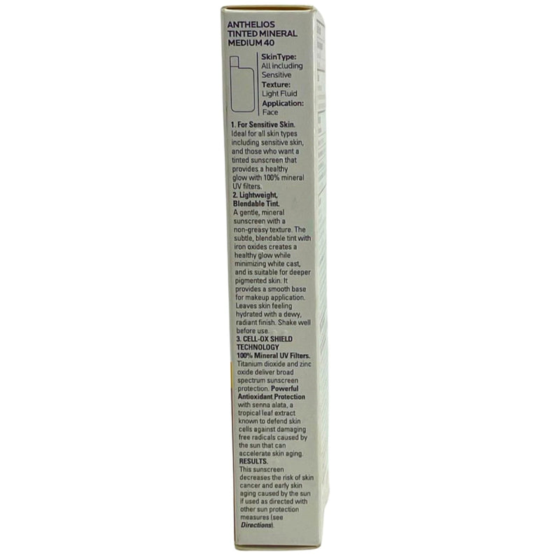 La Roche-Posay Anthelios Tinted Mineral Sunscreen SPF 40 Medium 3 Pack Exp 04/27
