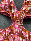 Aerie Swimwear Floral Size L Women's NWT