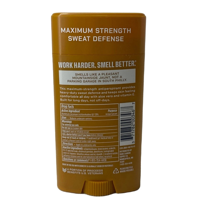 Duke Cannon Sawtooth Antiperspirant Deodorant Maximum Strength 3 oz 3 Pack New