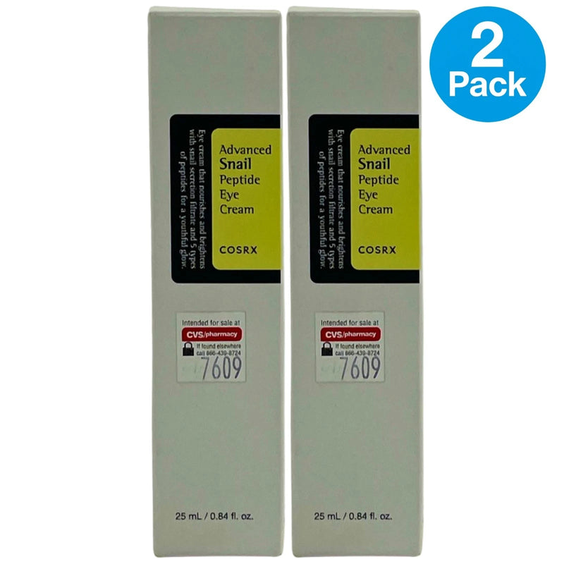 COSRX Advanced Snail Peptide Eye Cream Nourishing Brightening 2 Pack Exp 03/27