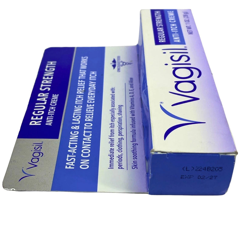 Vagisil Regular Strength Anti-Itch Creme Medicated Relief Fast Acting 1 Oz 4 Pac