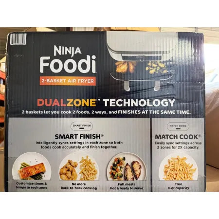 Ninja Foodi 6-in-1 8 Quart 2-Basket Air Fryer with DualZone Technology NEW 4