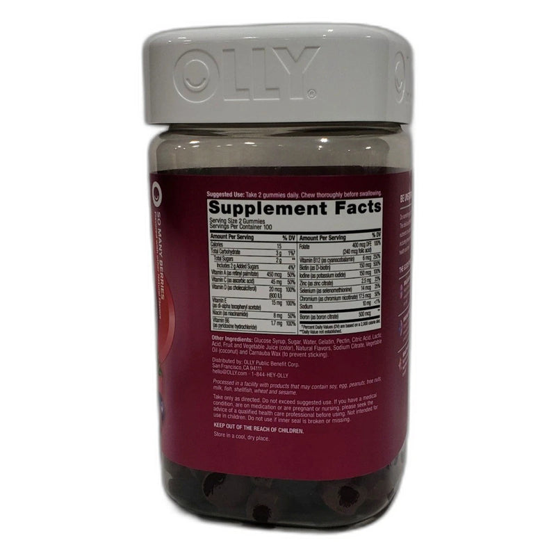 Olly Women's Multi Vitamin Gummies 600 Total Exp 05/27 Pack of 3 New