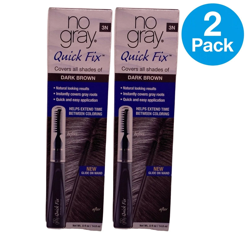 No Gray Quick Fix Dark Brown 3N Root Touch Up 2 Pack New
