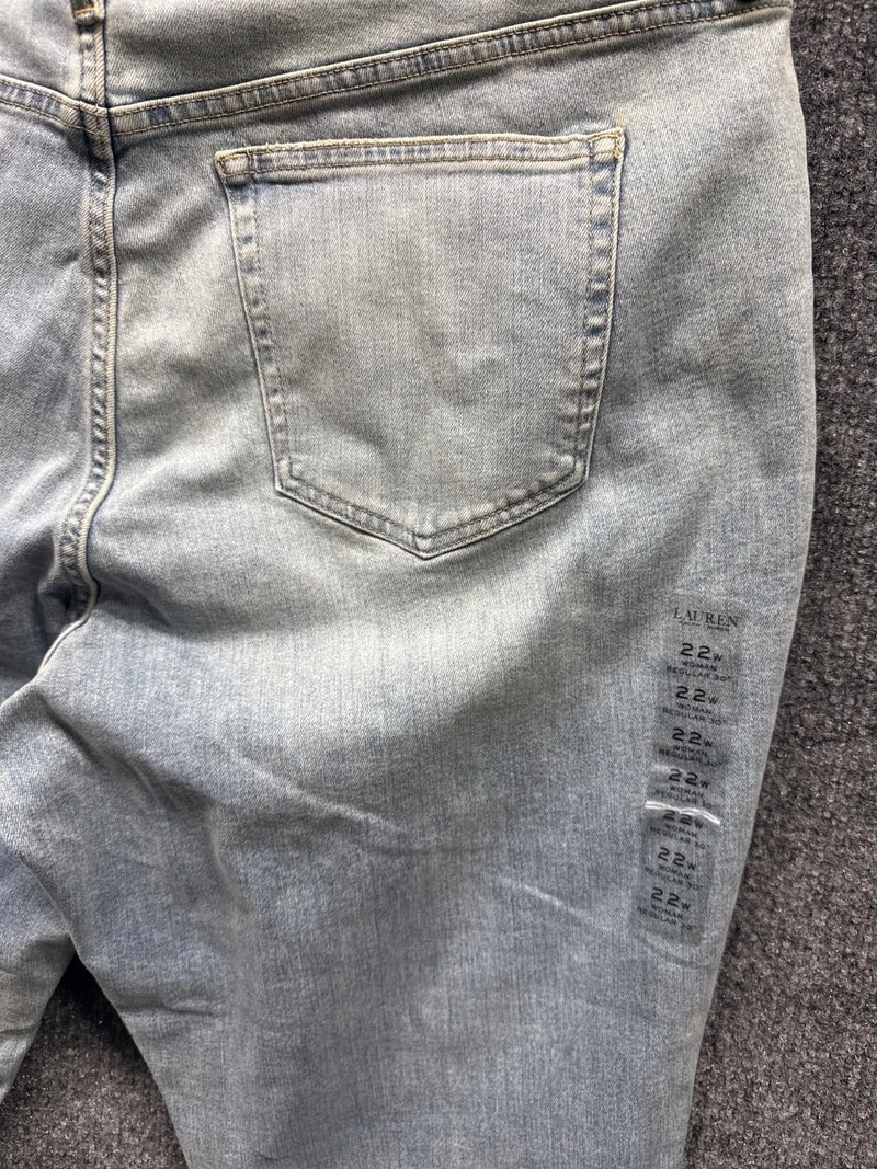Lauren Ralph Lauren Jeans Denim Size 22w Women's NWOT NWT