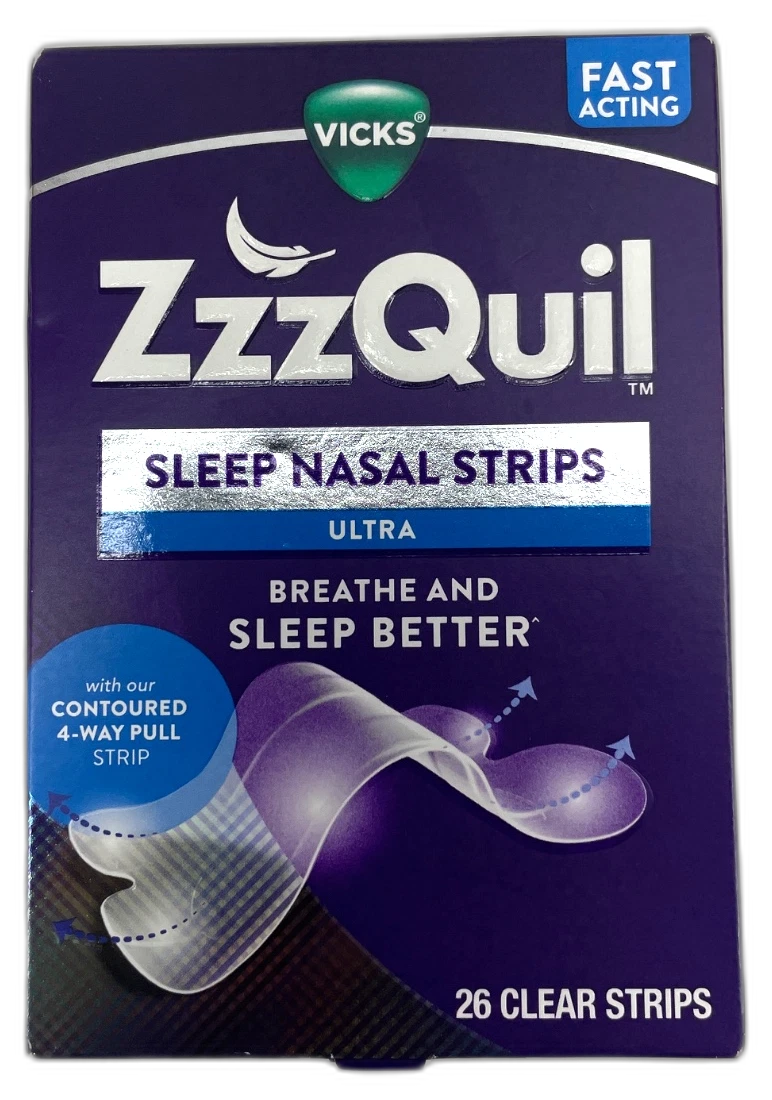 Vicks ZzzQuil Ultra Sleep Nasal Breathe 52 Total Exp 12/27 Pack of 2 New