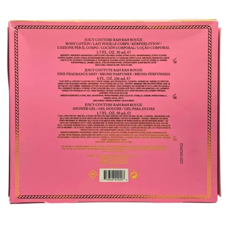 Juicy Couture Rah Rah Rouge Gift Set 3pc – 8 fl oz & 1.7 oz – New