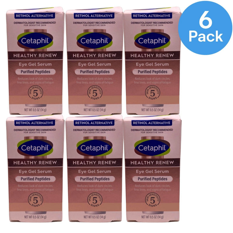 Cetaphil Healthy Renew Eye Gel Serum Purified Peptides 0.5oz 6 Pack New