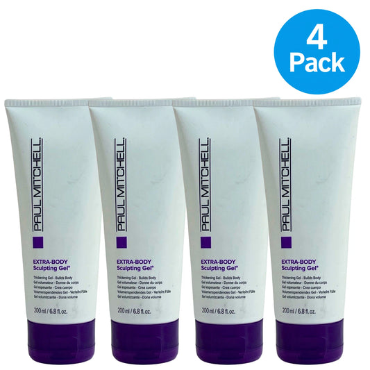 Paul Mitchell Extra-Body Sculpting Gel Thickening Builds Body 200ml 4 Pack Bundl