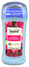 Suave Aloe Rose Water Deodorant 2.6oz 48Hr Fresh Exp 11/26 Pack of 6 New