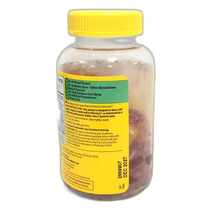 Nature Made D3 5000 IU Gummies Immune Bone Health Exp 12/27 Pack of 2 New