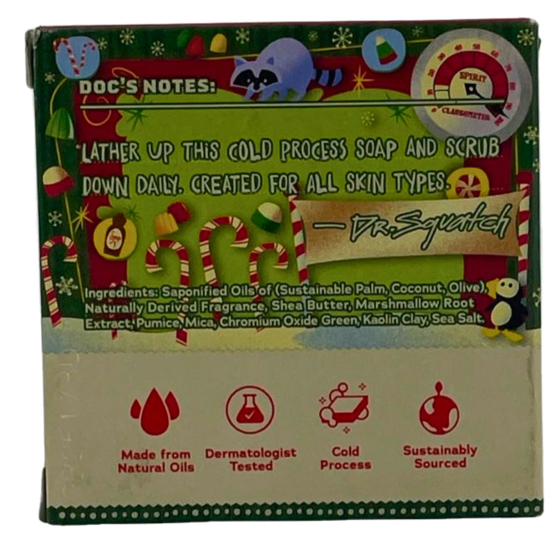 Dr. Squatch Limited Edition Elf Ninny Scrubbins Men's Soap Bar Light Grit 5 oz 4