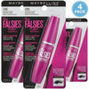 Maybelline The Falsies Flared Volum' Express Mascara 286 Blackest Black 4 Pack bundle