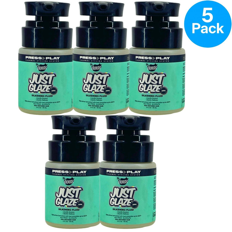 The Doux Press Play Just Glaze Silkening Fluid Thermal Protection 2 fl oz (5 Pac