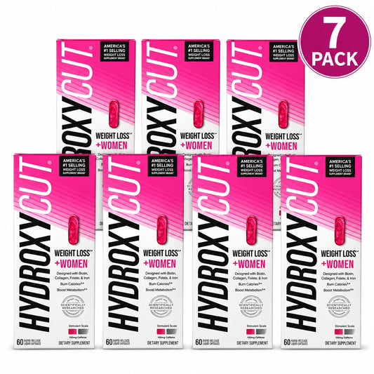 Hydroxycut Weight Loss for Women with Biotin Collagen & Iron 60ct 7 Pk Exp: 1/27