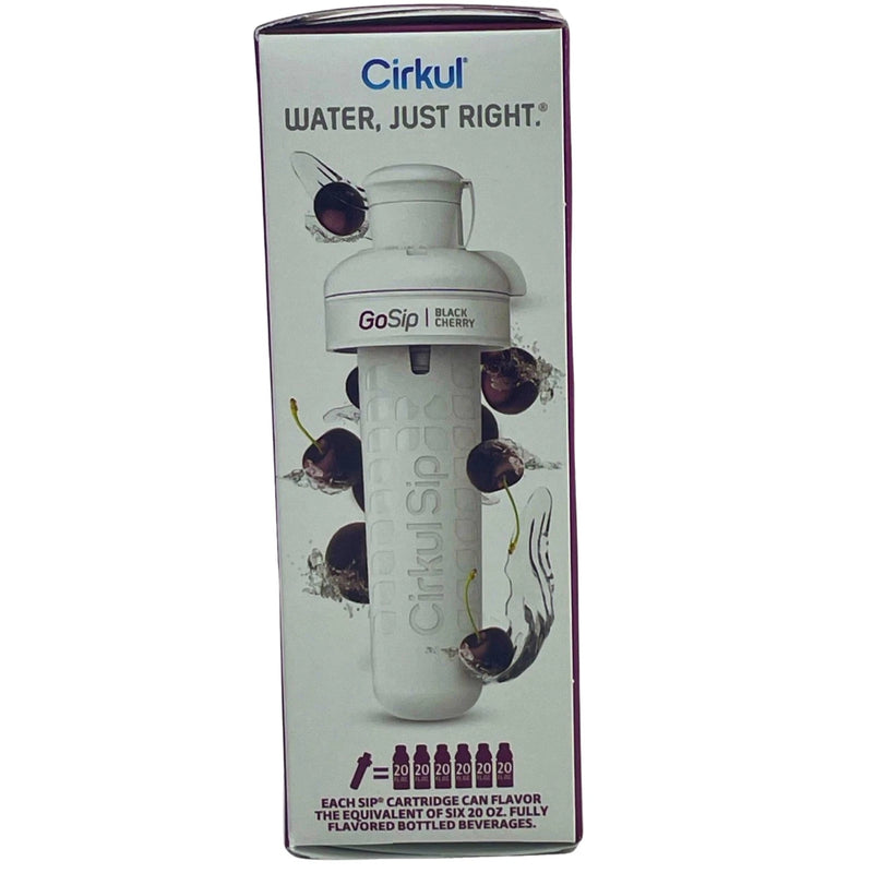 Cirkul GoSip Black Cherry Flavor Cartridges Caffeine Zero Sugar 8 Pack Exp 10/27