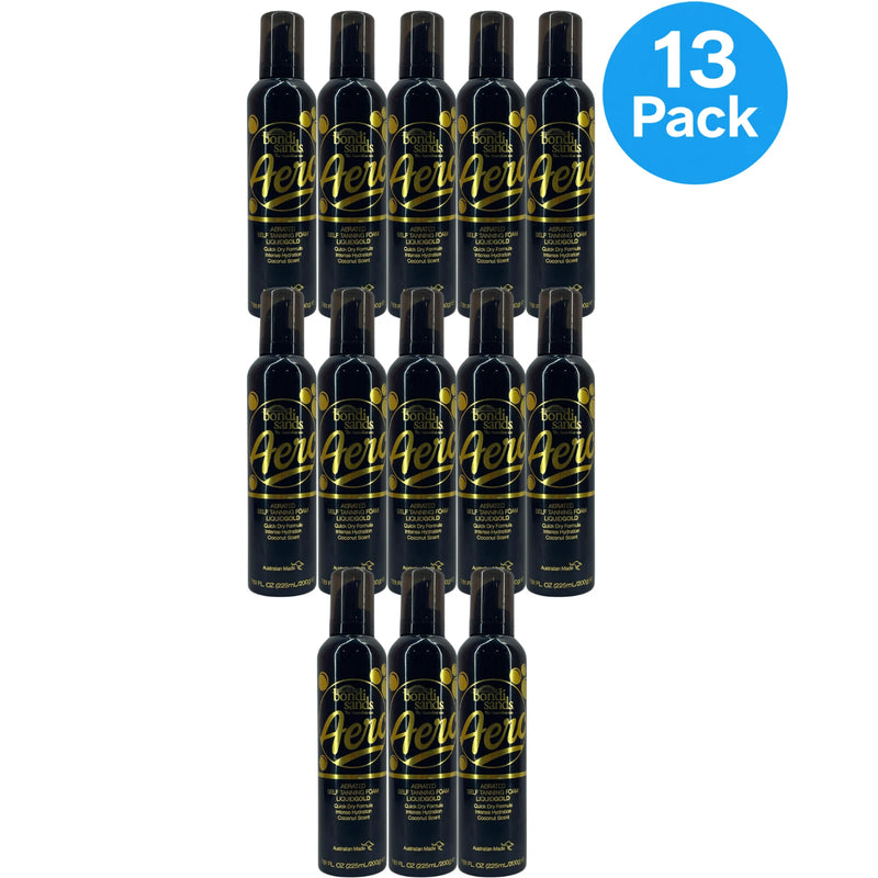 Bondi Sands Aero Self Tanning Foam Liquid Gold Quick Dry Formula 7.61oz 13 Pack