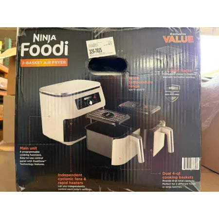 Ninja Foodi 6-in-1 8 Quart 2-Basket Air Fryer with DualZone Technology NEW 3