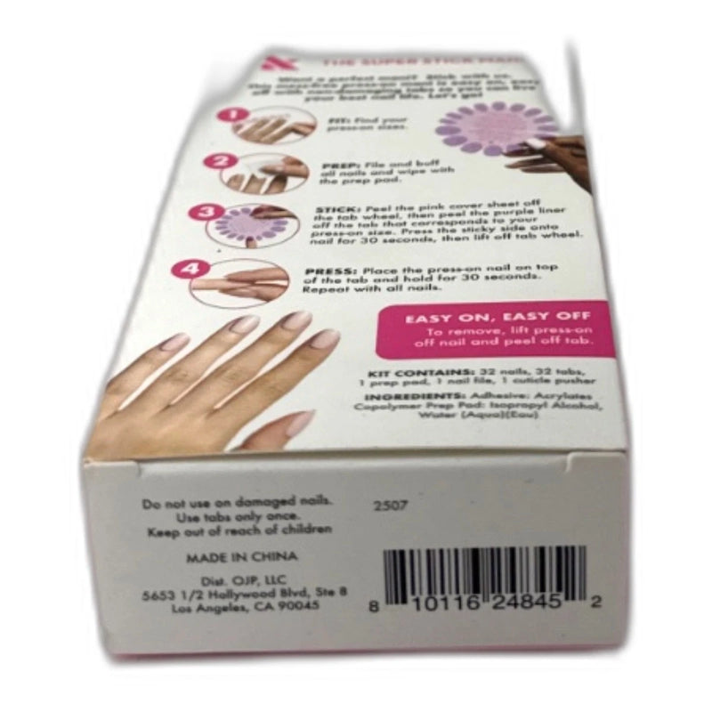 Olive & June Super Stick Mani Press-On Nails 96 Total Pack of 3 New